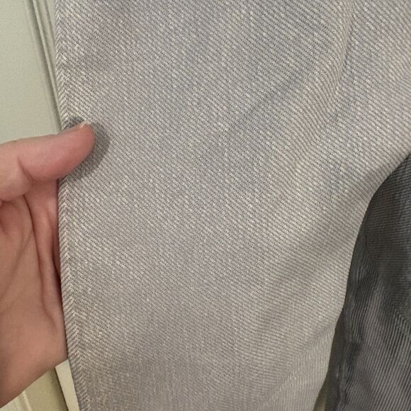 Aerie Offline Moto Light Gray leggings ribbed denim design XXS high waist capri - Picture 4 of 13